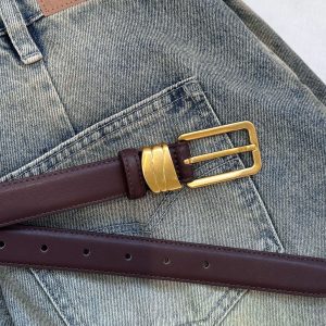 Rex Belt Chocolate/Vintage Gold