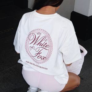 Pilates Princess Oversized Tee White