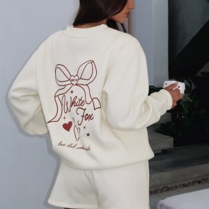 Love You Forever Oversized Sweater Cream