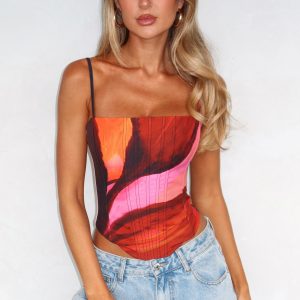 You'll Be Ok Bustier Sunset Petal