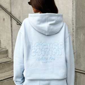 Leisure Edition Oversized Hoodie Baby Blue