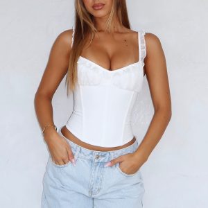 Angel Wings Bustier White
