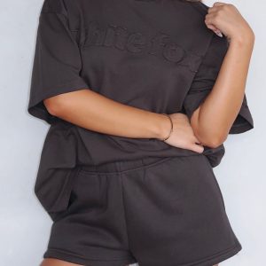 From The Archives Lexi Oversized Tee Charcoal
