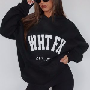 Give It Away Oversized Hoodie Black