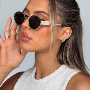 Oasis Sunglasses Gold/Black