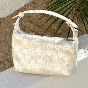 Eliana Top Handle Bag White