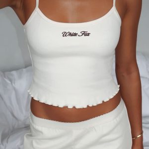 Love Matters Pyjama Shorts Cream