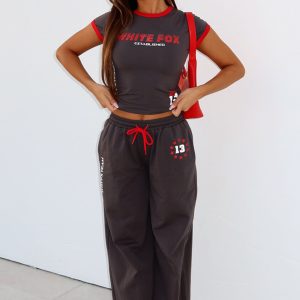Full Schedule Track Pants Charcoal