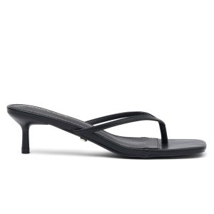 Hamptons Thong Heels Black