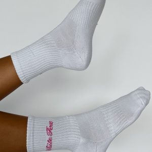 Walk The Same Socks White/Pink