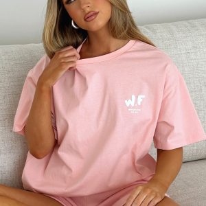 The New Standard Oversized Tee Pink