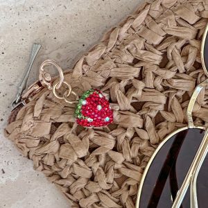 Stefanie Key Ring Red Strawberry