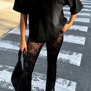 New Era Lace Pants Black