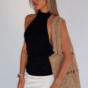 Landslide Knit Top Black