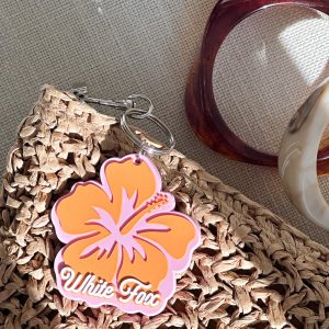 Meet Me On Vacation Keychain Pink/Orange