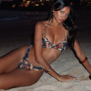 Mermaid Mood Bikini Top Autumn Leaves