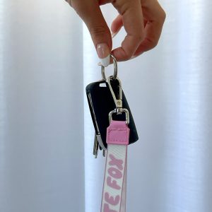 Next Level Strap Keychain Pink