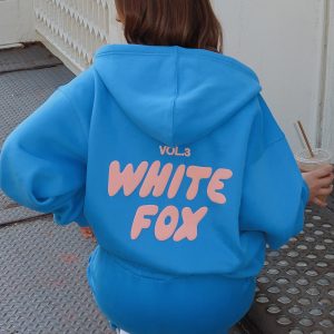 Offstage Zip Front Hoodie Azure