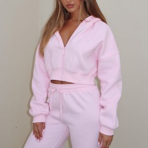She's Effortless Cropped Hoodie Posy