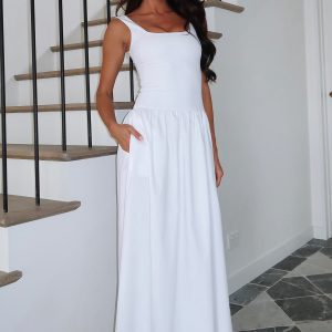 Summer Delight Maxi Dress White