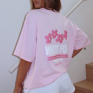 Tropic Time Oversized Tee Pink