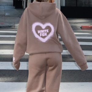 11th Street City Girl At Heart Oversized Hoodie Cinnamon Bun