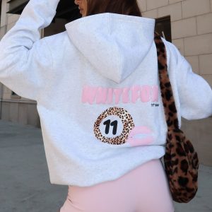 11th Street She's So Lucky Oversized Hoodie Leopard Splice
