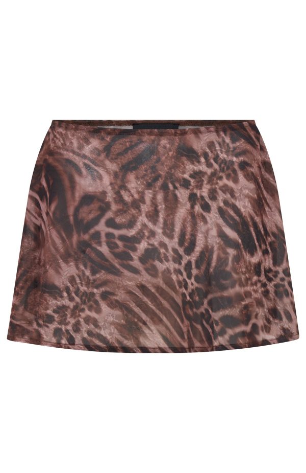 WHITE-FOX-AURA-WAVE-MINI-SKIRT-BROWN-GHOST-1
