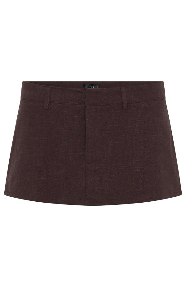 WHITE-FOX-SELFISH-BEHAVIOUR-MINI-SKORT-BROWN-GHOST-1