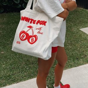 With Love In The Moment Tote Bag White