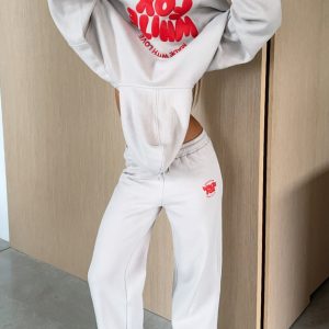 With Love For You Wide Leg Sweatpants Moon