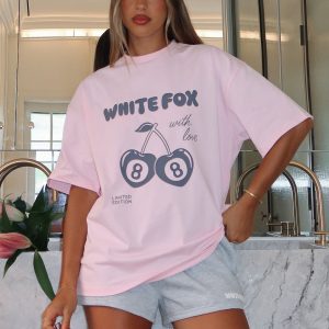With Love In The Moment Oversized Tee Pink
