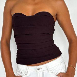 City Streets Bustier Dark Chocolate