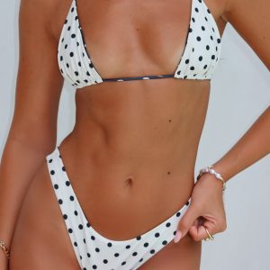 Minnie Reversible Bottoms Cream/Black Polka Dot