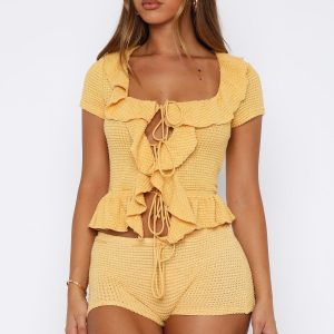 Cool It Crochet Shorts Mango