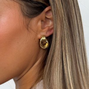 William Earrings Gold