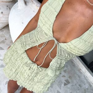 His Favourite Halter Top Matcha
