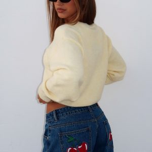 Brianna Low Rise Wide Leg Jeans Admiral Blue