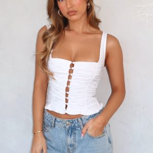 Bare With Me Bustier White