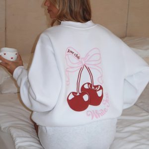Fell So Hard Oversized Sweater White