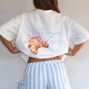 Fresh Only Pyjama Oversized Tee White