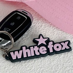 From The Archives Charli Keychain Charcoal/Pink