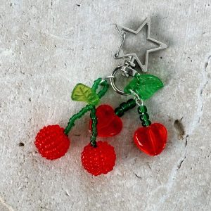 Harrison Key Ring Red Cherry