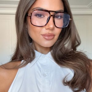 Jordan Blue Light Glasses Leopard/Clear