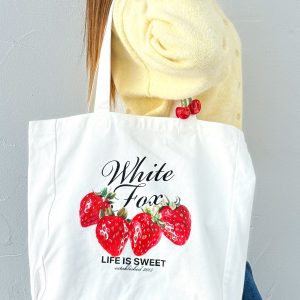 Life Is Sweet Tote Bag Off White