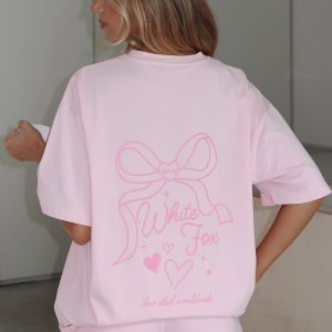 Love You Forever Oversized Tee Pink