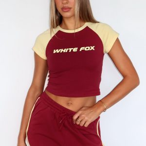 Another Level Relaxed Shorts Burgundy