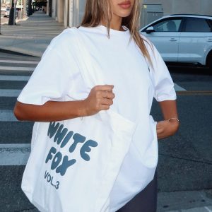 Offstage Tote Bag White/Charcoal