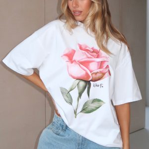 Ride It Out Oversized Tee White
