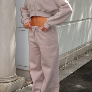 Stay Lifted Wide Leg Sweatpants Cinnamon